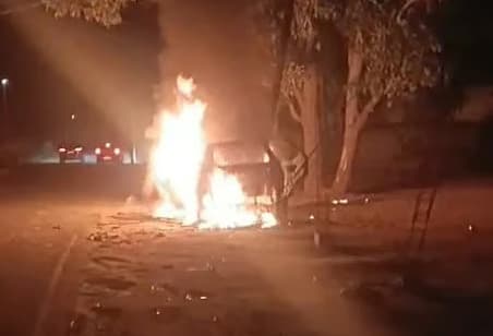 BJP district panchayat vice-president burnt alive in car in Chhattisgarh's Koraiya, 2 dead