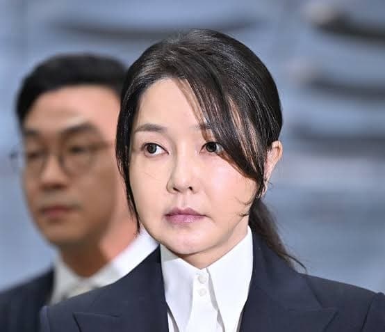 Former South Korean president's wife sentenced to seven years in prison in bribery case.