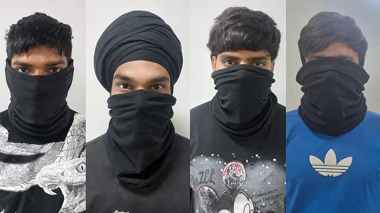 Plot to rock the country foiled; four ISI-linked terrorists arrested; Delhi was also a target.