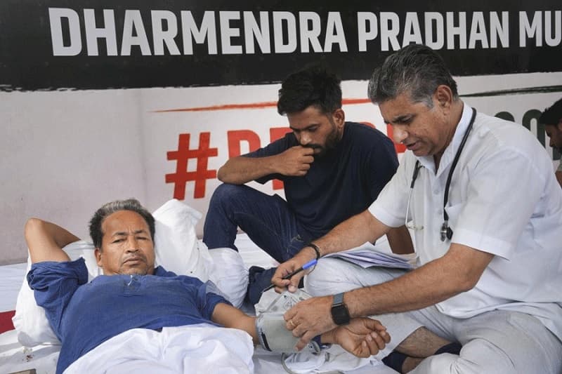 CJP questions Prime Minister Modi over the resignation of the Education Minister Dharmendra Pradhan's resignation over irregularities in the NEET-UG examinations