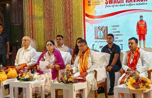 'Swachh Kavach' scheme launched for sanitation workers; Chief Minister Suvendu Adhikari sets a target of planting 7 crore trees.