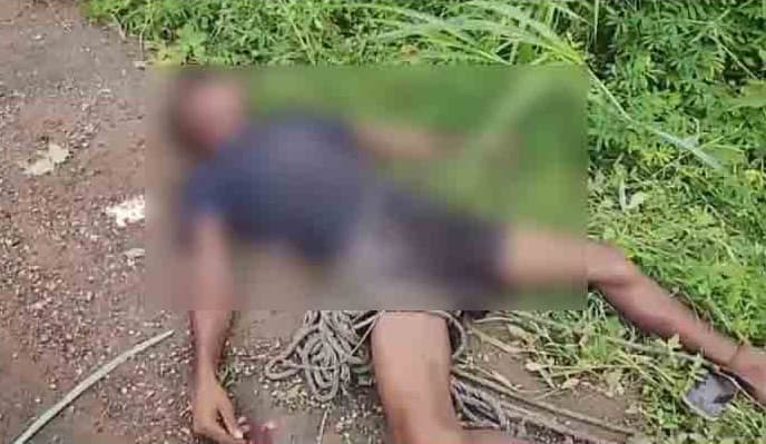 Truck driver's body recovered beside the national highway in Langting.