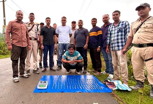 Cachar police More than seven kilos of suspected fake gold seized, one arrested