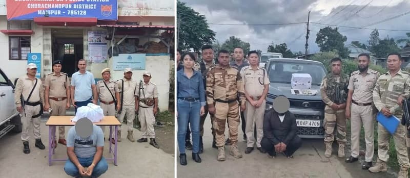 Major police action in Manipur - Brown sugar worth Rs 29 lakh recovered, three arrested