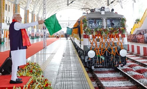 PM Modi inaugurates seven redeveloped railway stations in Odisha