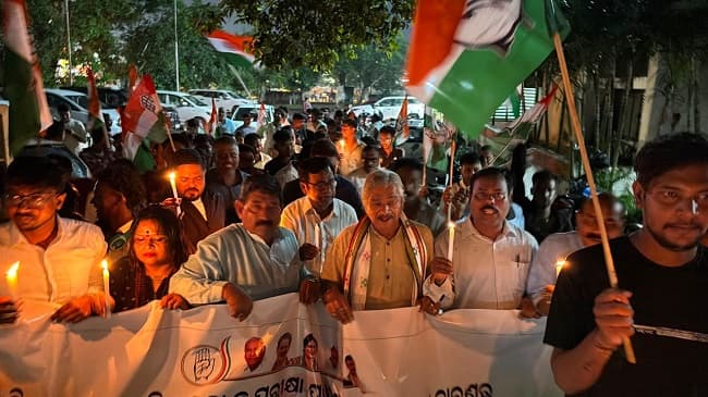 Bhubaneswar District Congress Committee's Mahamvati Padayatra and Satyagraha