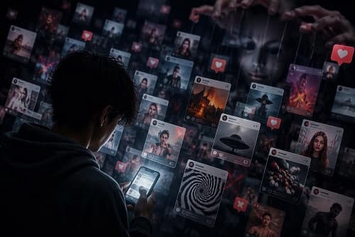 How algorithm-driven social media feeds GenZ with fake content