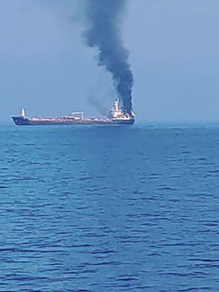 One seafarer missing after bulk carrier catches fire near Strait of Hormuz