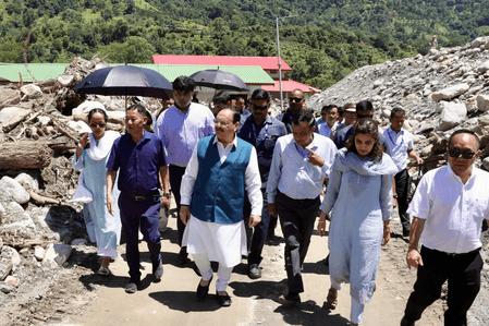 Led by PM Modi, Centre stands firmly with Arunachal flood victims, assures all support: Nadda