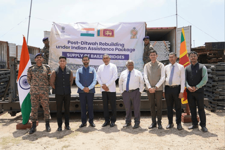 India hands over more bailey bridges to Sri Lanka to restore connectivity