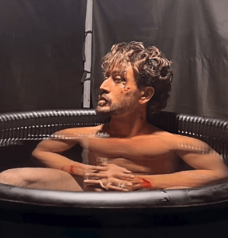 Tiger Shroff takes a cold plunge after pack-up, shares the reality behind his action hero life