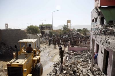 Two dead, 14 injured in Houthi attack on Yemen's central Marib province
