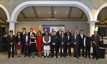 MoS Margherita attends Ecuador National Day reception