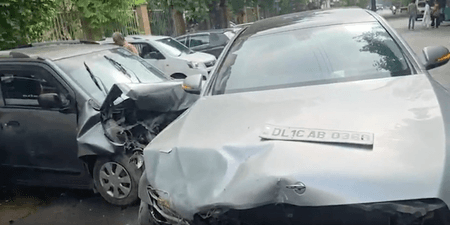 Delhi: Elderly woman killed after Mercedes collides with Wagon-R car in Narela