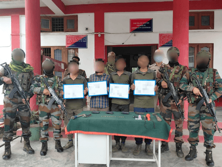 Four ULFA-I hardcore cadres surrender to Assam Rifles in Arunachal Pradesh
