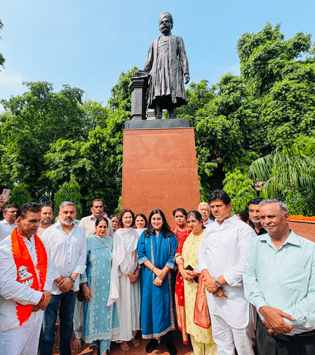 Quit India Day: MP Bansuri Swaraj, BJP leaders pay tributes to freedom fighters, martyrs