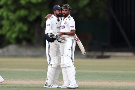 Jaiswal hits 61, Siraj slams hat-trick of sixes as India seal six-wicket win in warm-up game