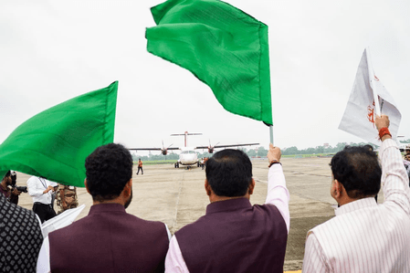 CM Mohan Yadav flags off four new flights from Bhopal airport