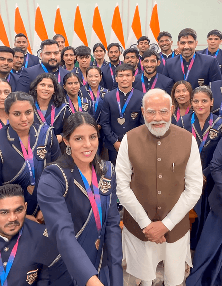 Those who play, will flourish’: PM Modi meets India’s CWG medallists
