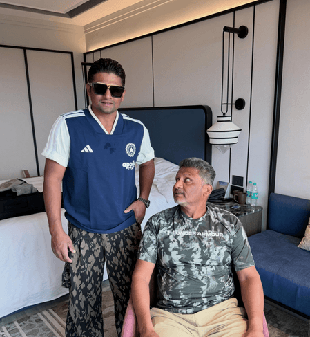 Sarfaraz Khan marks India return with Instagram post alongside father Naushad