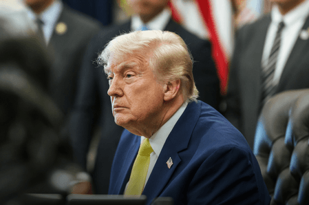 Trump defends splitting childhood vaccines