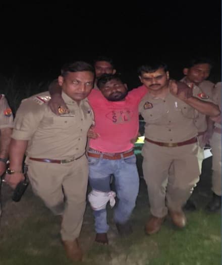 युवती की गला दबाकर हत्या करने वाला युवक पुलिस मुठभेड़ में गिरफ्तार, पैर में गोली लगी