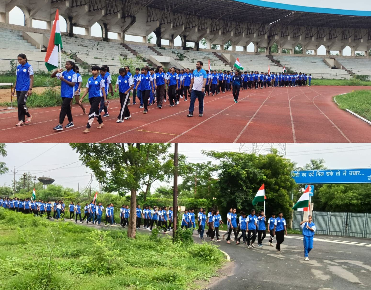 Spirit of patriotism resonates at the Khelo India State Centre of Excellence; Tiranga Yatra taken out.