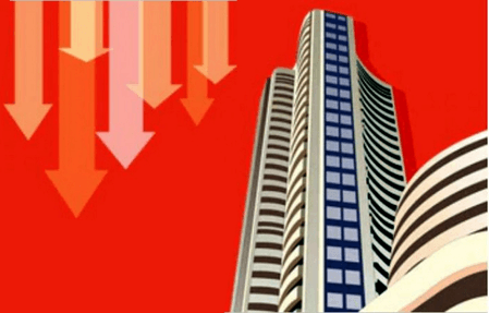 Sensex, Nifty fall nearly 0.5 pc as realty, FMCG and cement stocks drag