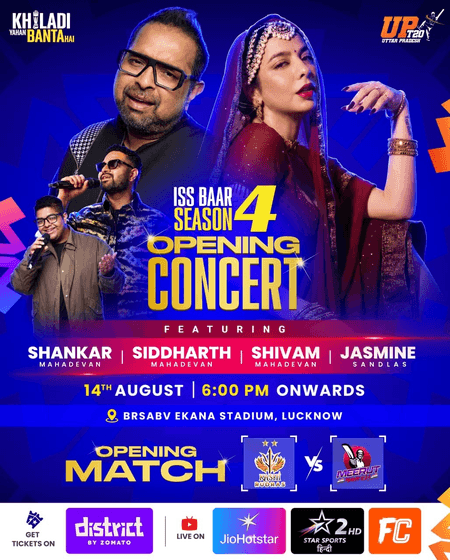 UPT20 League: Shankar Mahadevan, Jasmine Sandlas to headline grand opening ceremony for Season 4