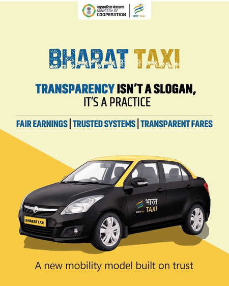 Bharat Taxi app registers 8.48 lakh drivers, facilitates 11,106 daily rides