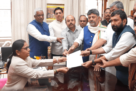 G.S. Patil, Salim Ahmed file nominations for Presiding Officer posts in Karnataka Legislature