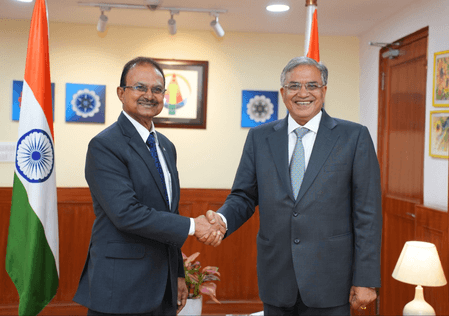 CEC Gyanesh Kumar, Fiji envoy discuss poll management, staff training