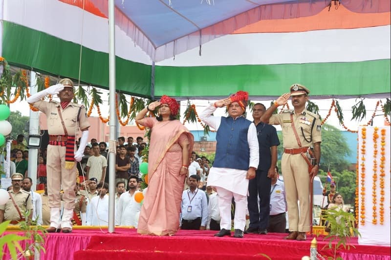 Mp Gwalior 80th Independence Day Celebrated Enthus