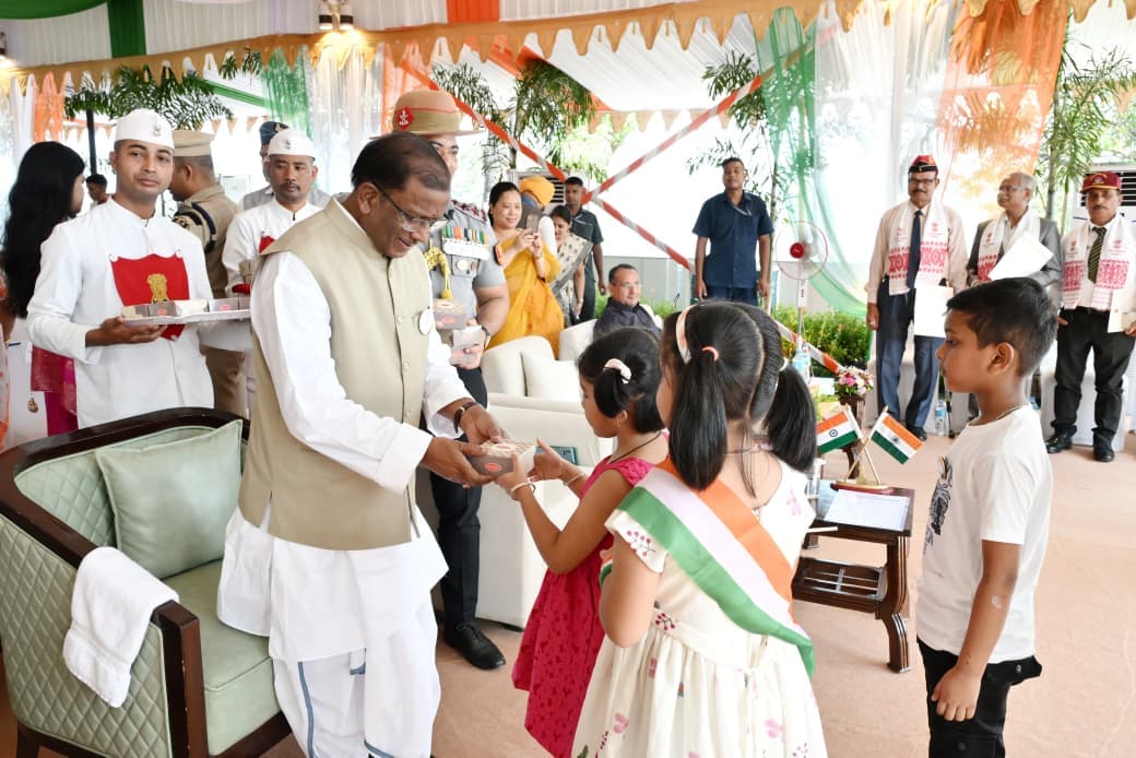 Governor Acharya Hoists Nation