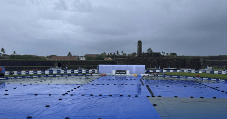 1st Test: Heavy rain forces early lunch on Day 2 in Galle