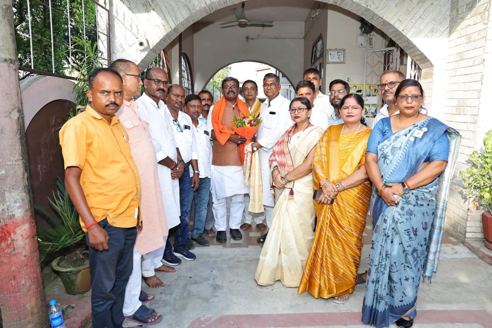 Minister Dr Ramchandra Prasad Welcome At Forbesgan