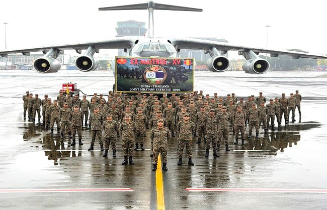 Indian Army Contingent Departs Thailand