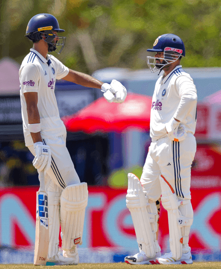 1st Test: Padikkal, Rahul's stand helps India's lead swell to 294 runs at lunch on Day 4