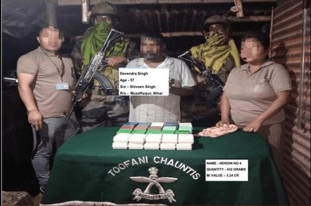 Heroin valued at Rs 12.09 crore seized in Mizoram, two arrested