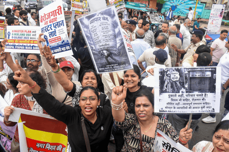 MP: Bhopal traders oppose sealing drive, seek regularisation of properties