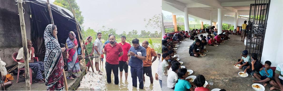 261,809 people affected in 5 blocks in second flood