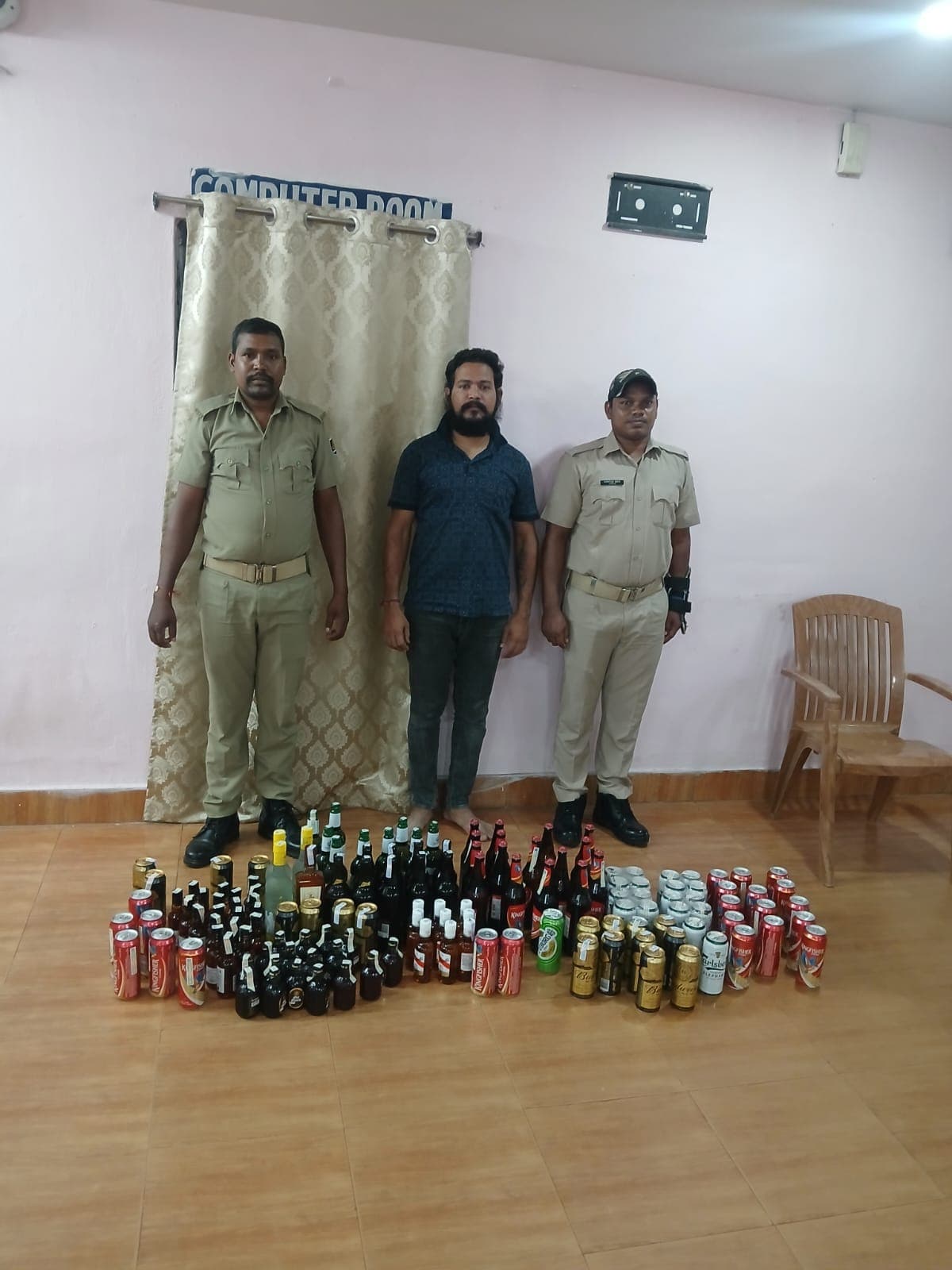 Foreign Liqur Seized 1arrested Ganjam