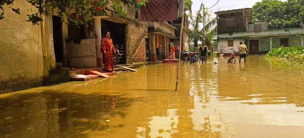 Dhamnagar flood disaster, so far village Ganda agricultural land is flooded