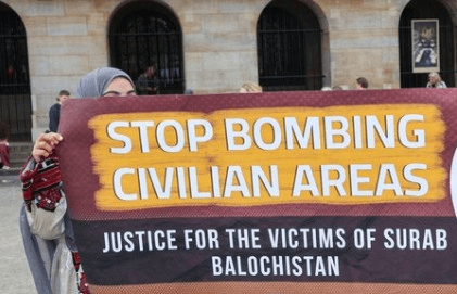 Baloch group condemns Pakistani airstrikes in Balochistan, calls for international probe