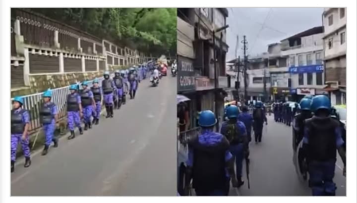 Meghalya Shillong Raf Army Flag March Security Tig