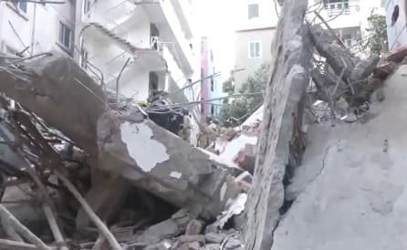 Under-construction 7-storey building collapses in Hyderabad; two killed.