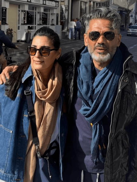 Suniel Shetty says 'Tough Keeping up with you' as he wishes wife Mana on her birthday