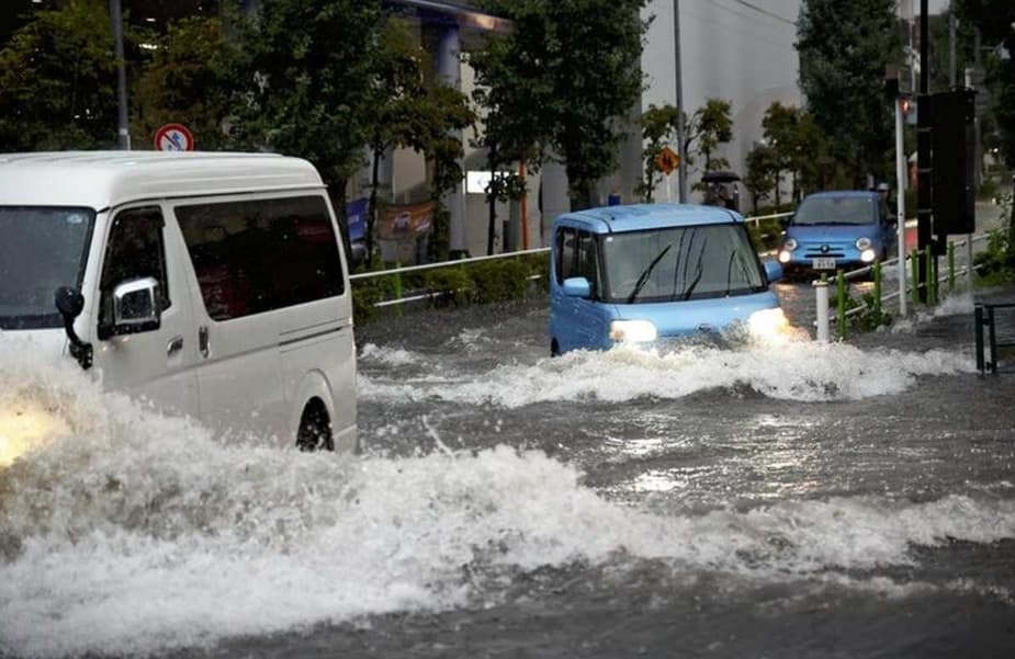 5.9 magnitude earthquake in eastern Japan; tremors felt in capital Tokyo; rain preceded the quake.