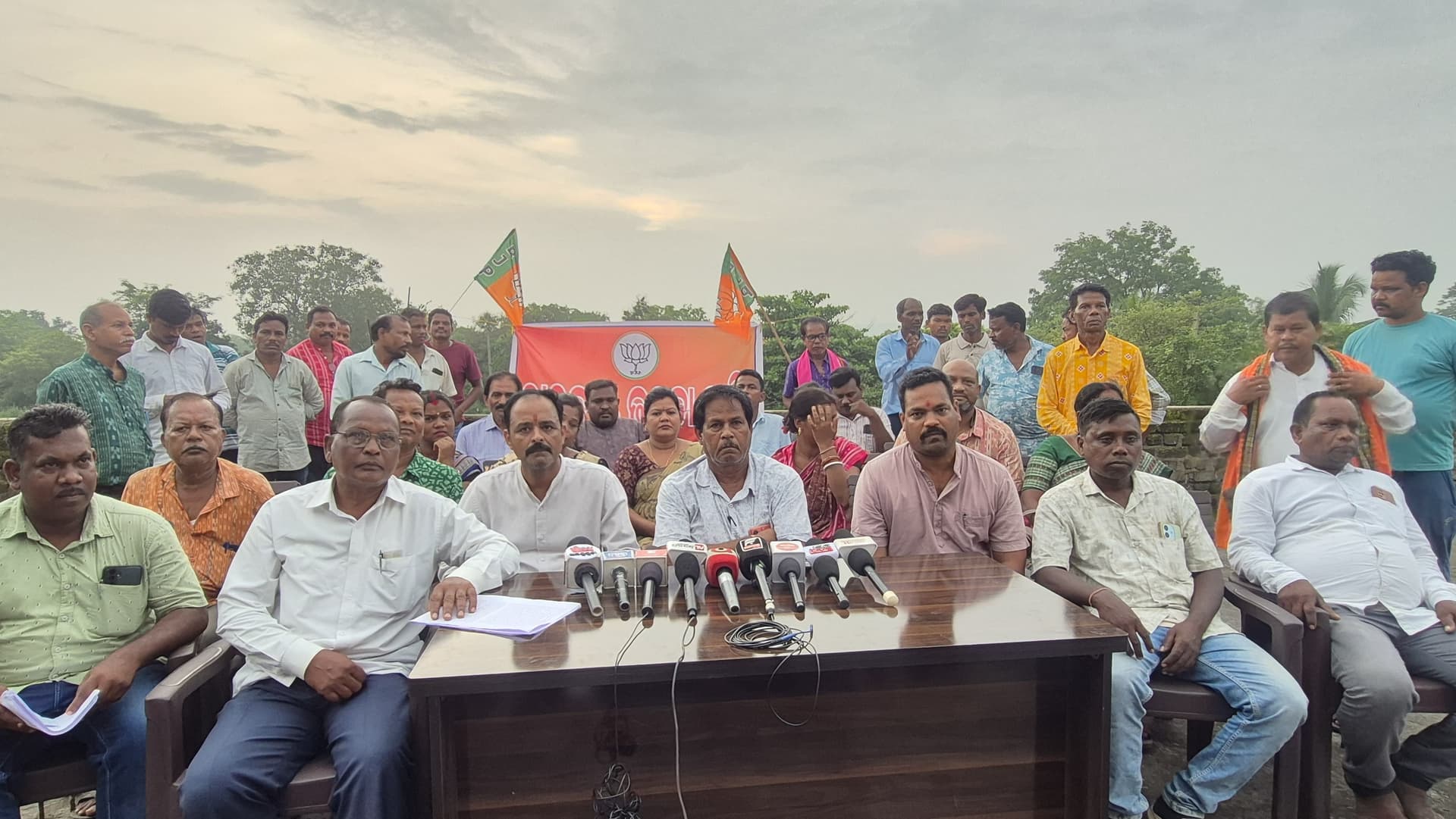 Bjps Press Conference In Laik