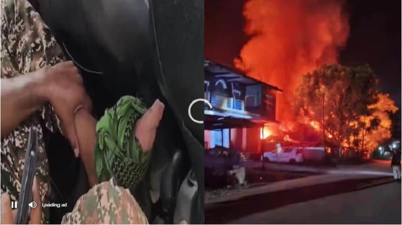 Manipur Violence Houses Burnt Jawan Injured